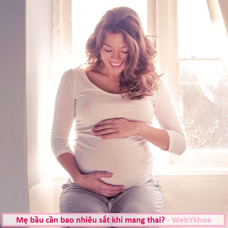 Mẹ bầu cần bao nhiêu sắt khi mang thai